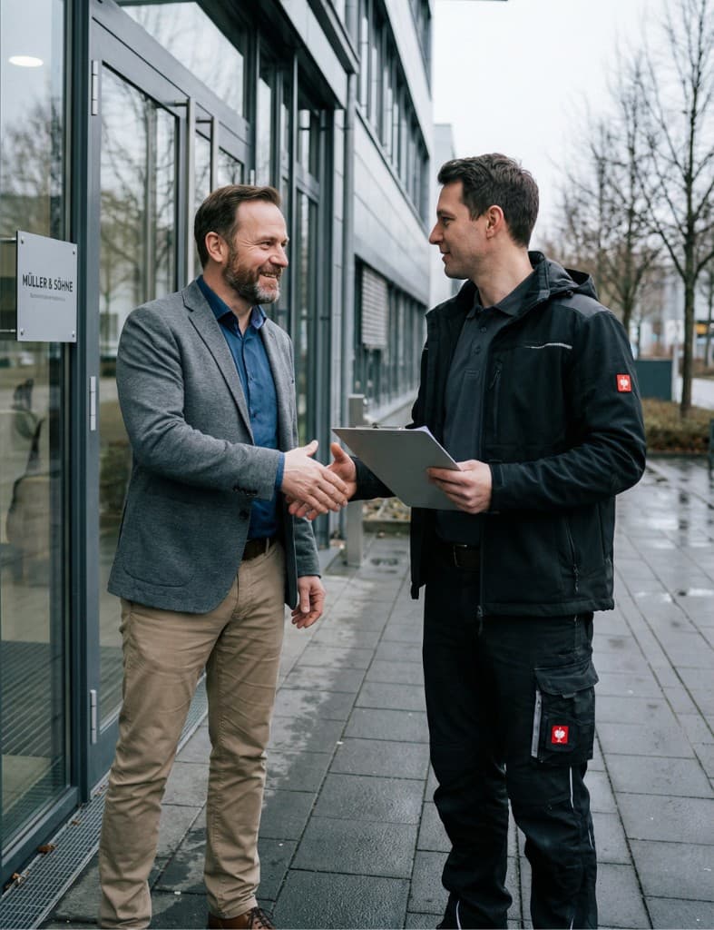 Fachkraft für Arbeitssicherheit bei der Beratung vor Ort