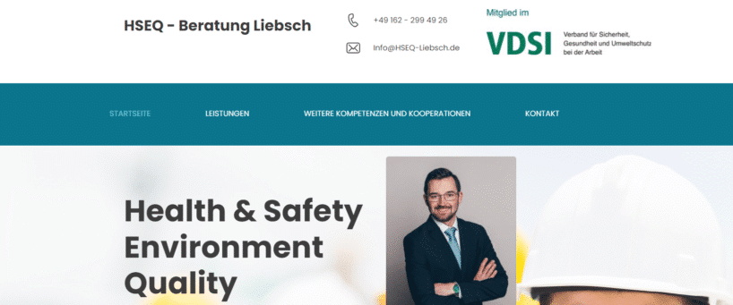 HSEQ-Beratung Liebsch - Zuverlässige lokale Fachkraft für Arbeitssicherheit in Hamburg