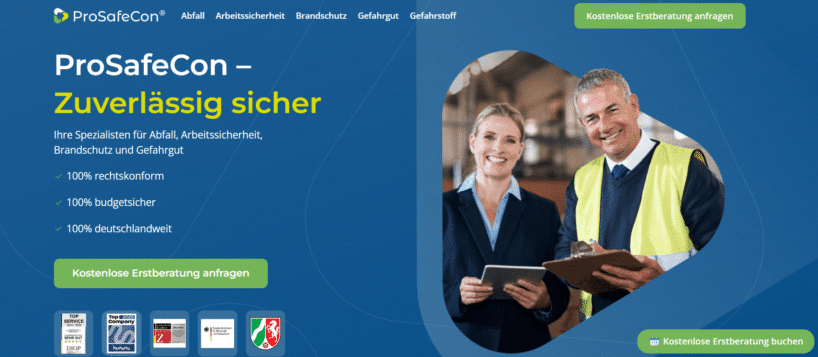 ProSafeCon GmbH - Großer Anbieter von Fachkräften für Arbeitssicherheit in Düsseldorf