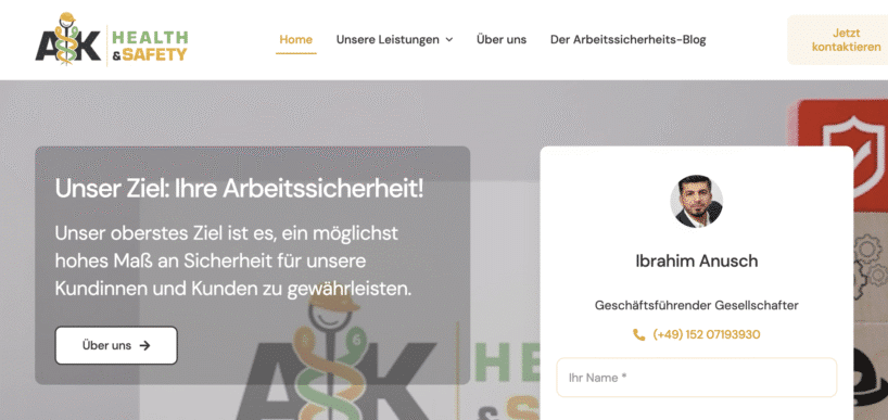 AK Health & Safety - Empfohlener Anbieter für eine Fachkraft für Arbeitssicherheit und Arbeitsmedizin aus einer Hand