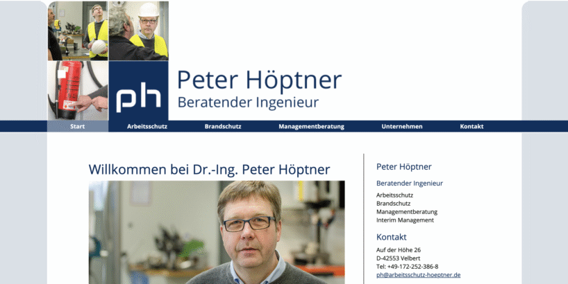Dr.-Ing. Peter Höptner – Arbeitsschutz - Zuverlässige lokale Fachkraft für Arbeitssicherheit in Velberta