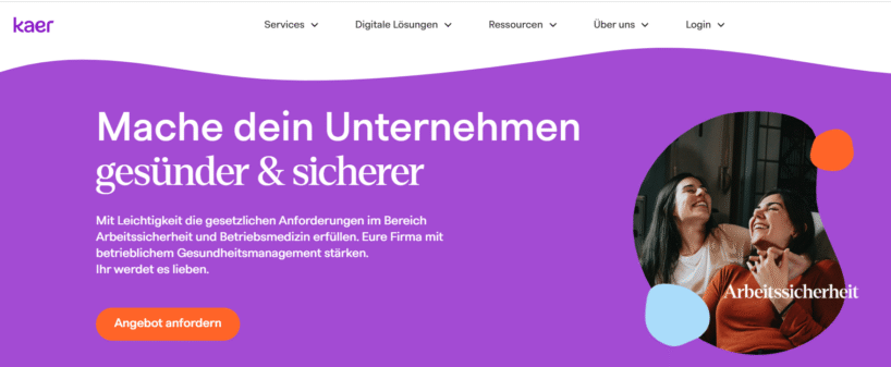 Kaer Health - Empfohlener Anbieter für eine Fachkraft für Arbeitssicherheit und Arbeitsmedizin aus einer Hand