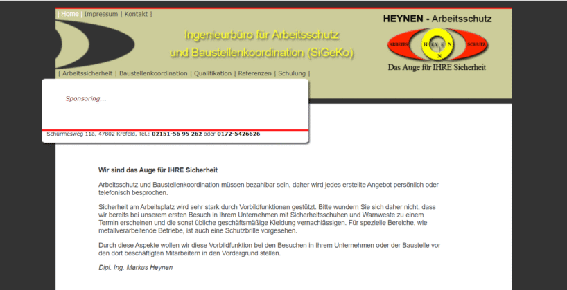 Markus Heynen Arbeitsschutz - Zuverlässige lokale Fachkraft für Arbeitssicherheit in Krefeld