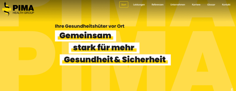 PIMA Health Group GmbH - Großer Anbieter von Fachkräften für Arbeitssicherheit in Baden-Württemberg