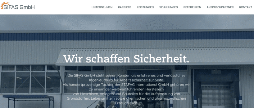 SIFAS GmbH - Empfohlener Anbieter für eine Fachkraft für Arbeitssicherheit und Arbeitsmedizin aus einer Hand