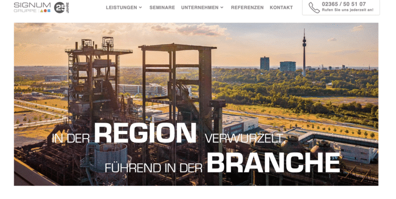 SIGNUM Arbeitsschutz GmbH - Empfohlener Anbieter für eine Fachkraft für Arbeitssicherheit und Arbeitsmedizin aus einer Hand