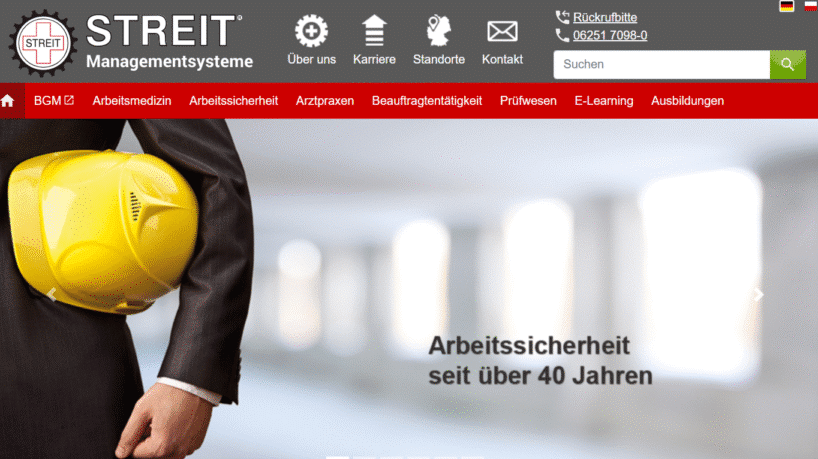 STREIT GmbH - Empfohlener Anbieter für eine Fachkraft für Arbeitssicherheit und Arbeitsmedizin aus einer Hand