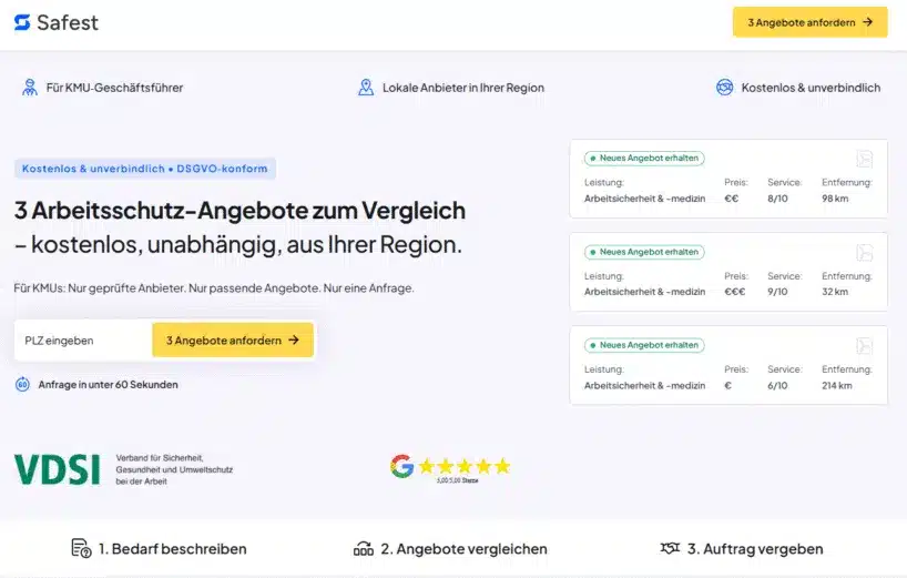 Die beste Fachkraft für Arbeitssicherheit (FaSi) in Leipzig