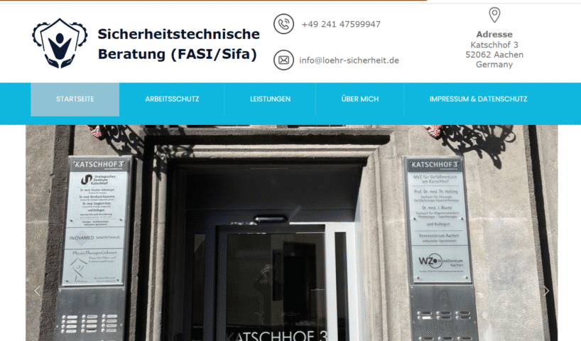 Sicherheitstechnische Beratung Löhr - Zuverlässige lokale Fachkraft für Arbeitssicherheit in Aachen