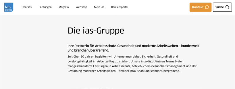 ias-Gruppe - Großer Anbieter von Fachkräften für Arbeitssicherheit in Moers