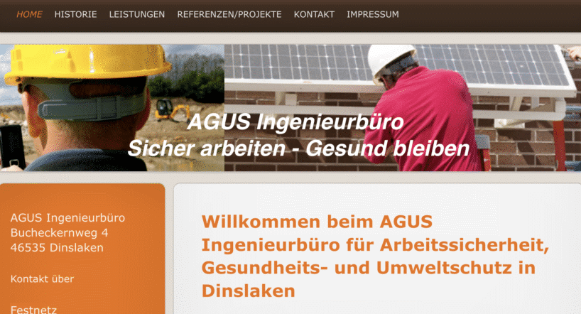 AGUS Ingenieurbüro - Zuverlässige lokale Fachkraft für Arbeitssicherheit in Dinslaken